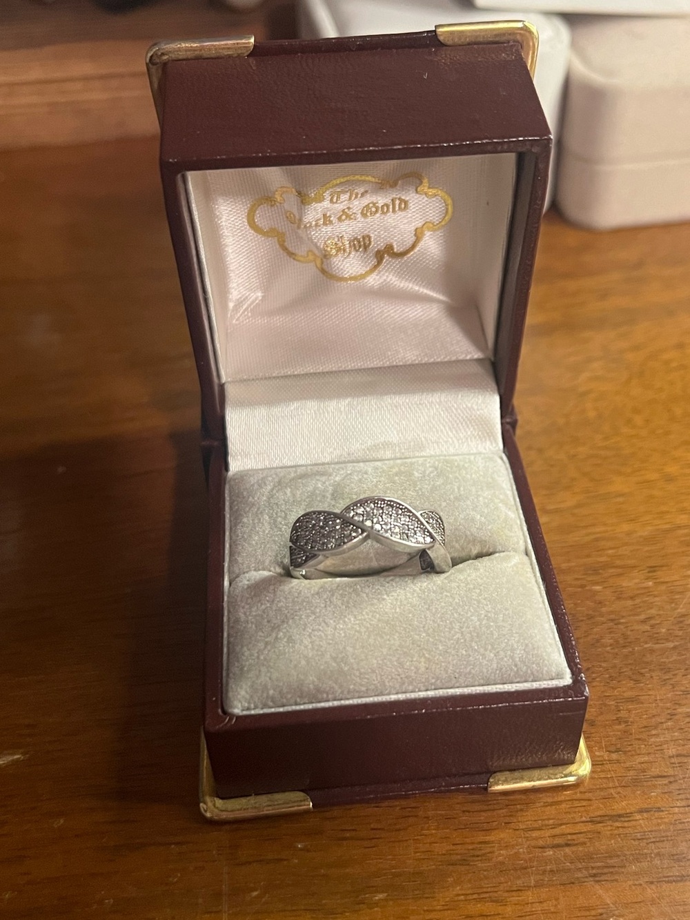 925 Sterling Silver CZ Twist Design Ring Size 7 |Sparkly Everyday Statement Ring